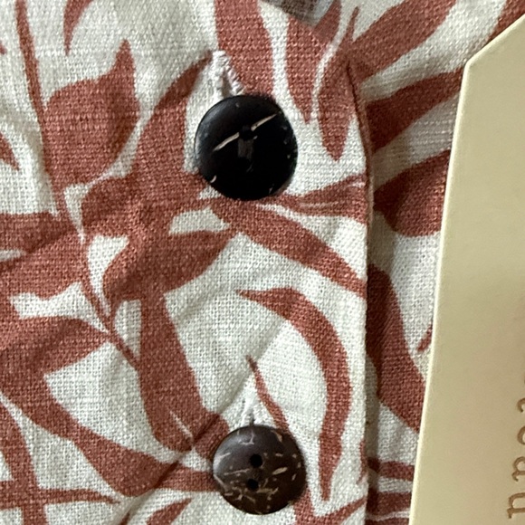 Monteau Los Angeles Belted Tank Top 30% Linen Size Medium - Picture 5 of 9